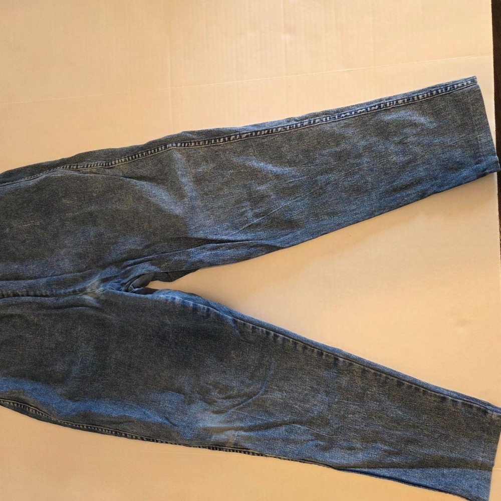 Vintage Kayo California Acid Wash High Waisted Elastic Waist Tapered Jeans 12/18